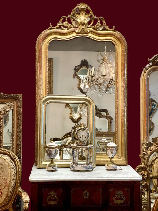 19th Century Louis Philippe Giltwood Mirror - Image 11