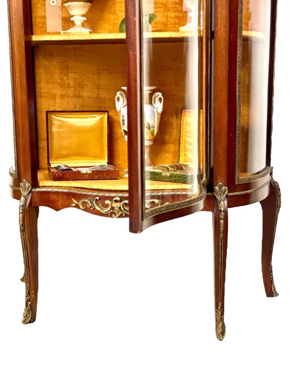 19th Century Louis XV Vitrine with Marble Top and Ormolu Mounts - Image 26
