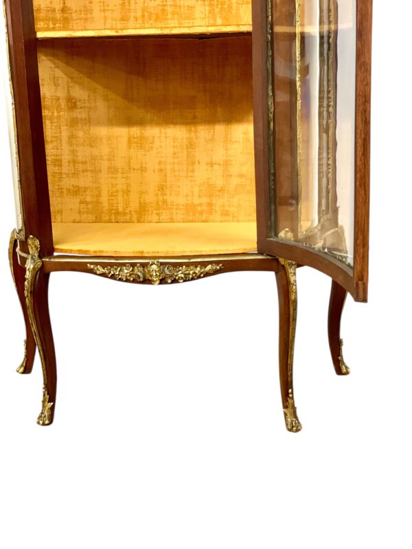 19th Century Vitrine with Ormolu, Marble Top & Glass Panels