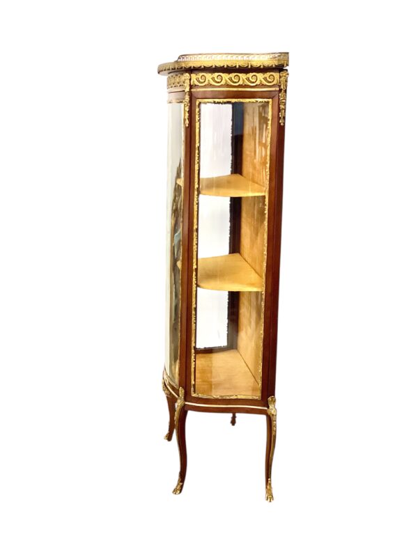 19th Century Vitrine with Ormolu, Marble Top & Glass Panels - Image 8