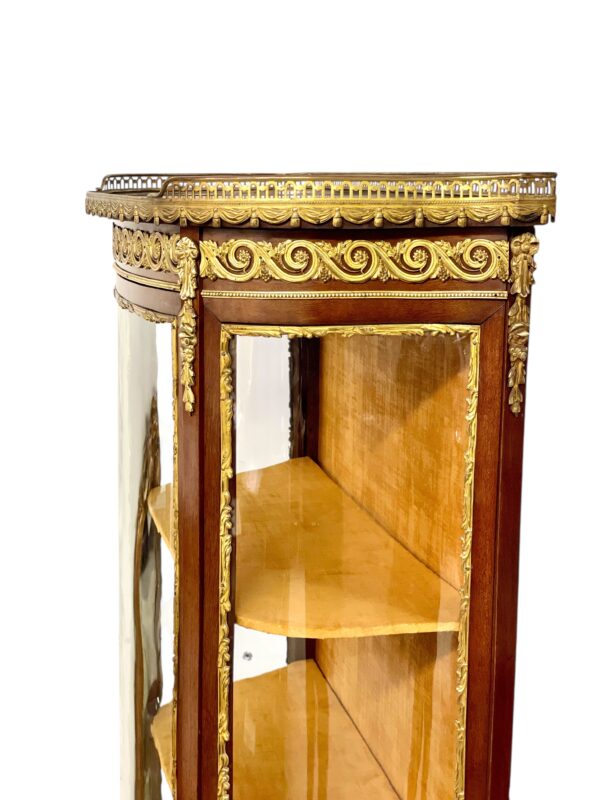 19th Century Vitrine with Ormolu, Marble Top & Glass Panels - Image 9