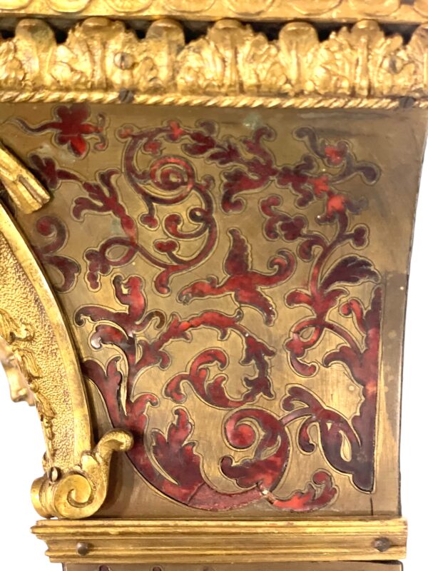 19th Century Wall Bracket Console with Gilt Bronze Mask and Satyrs