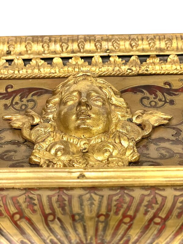 19th Century Wall Bracket Console with Gilt Bronze Mask and Satyrs - Image 23