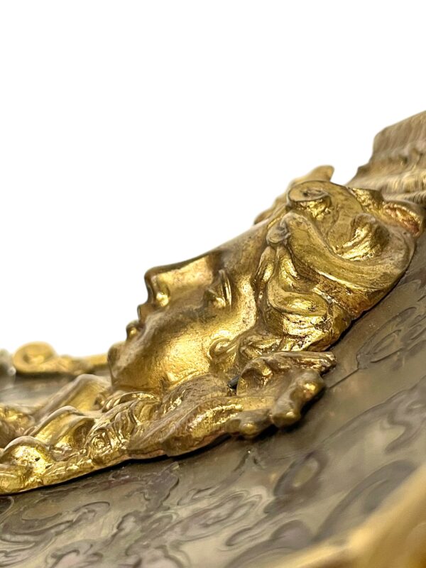 19th Century Wall Bracket Console with Gilt Bronze Mask and Satyrs - Image 25