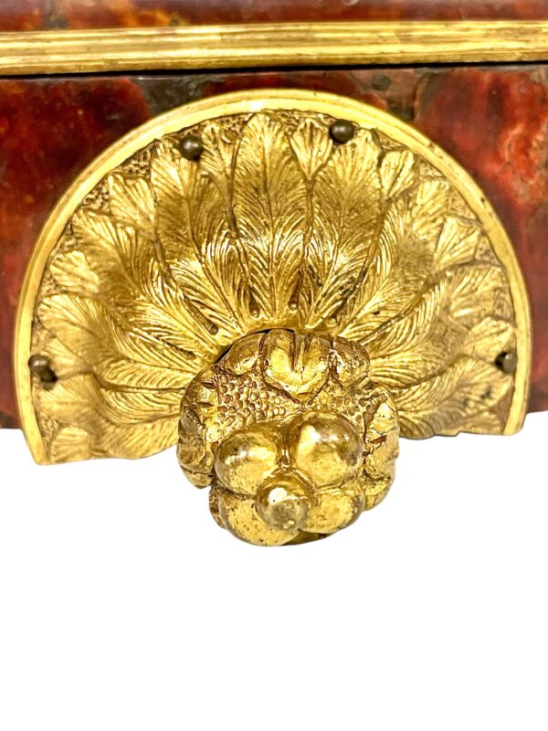 19th Century Wall Bracket Console with Gilt Bronze Mask and Satyrs - Image 27