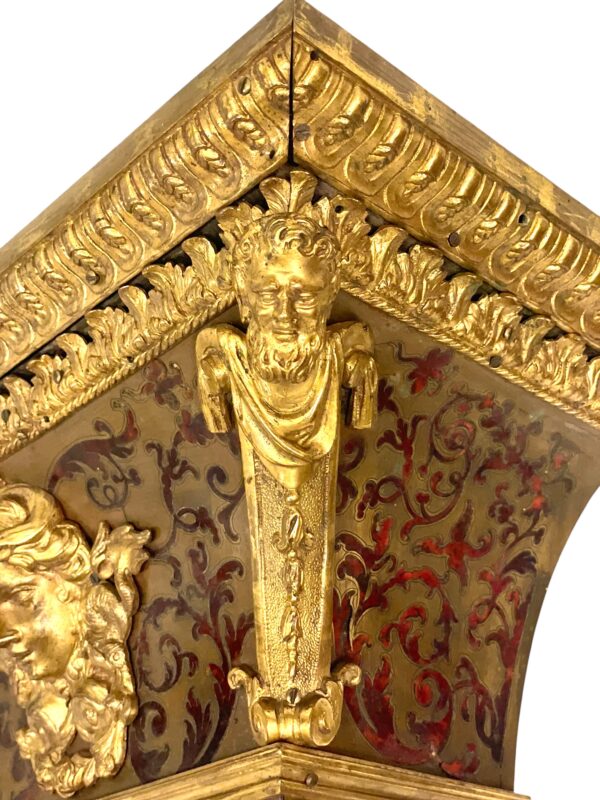 19th Century Wall Bracket Console with Gilt Bronze Mask and Satyrs - Image 9