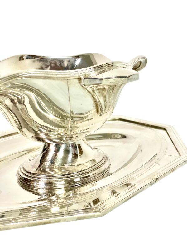 Art Deco Silver Plated Sauce Boat, Circa 1930s - Image 13