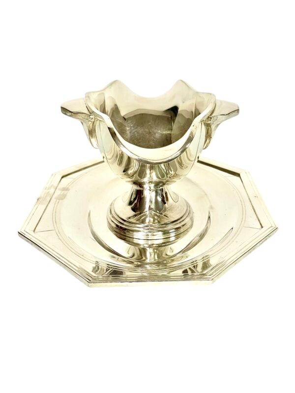 Art Deco Silver Plated Sauce Boat, Circa 1930s