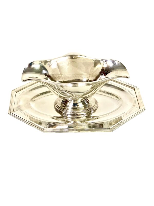Art Deco Silver Plated Sauce Boat, Circa 1930s