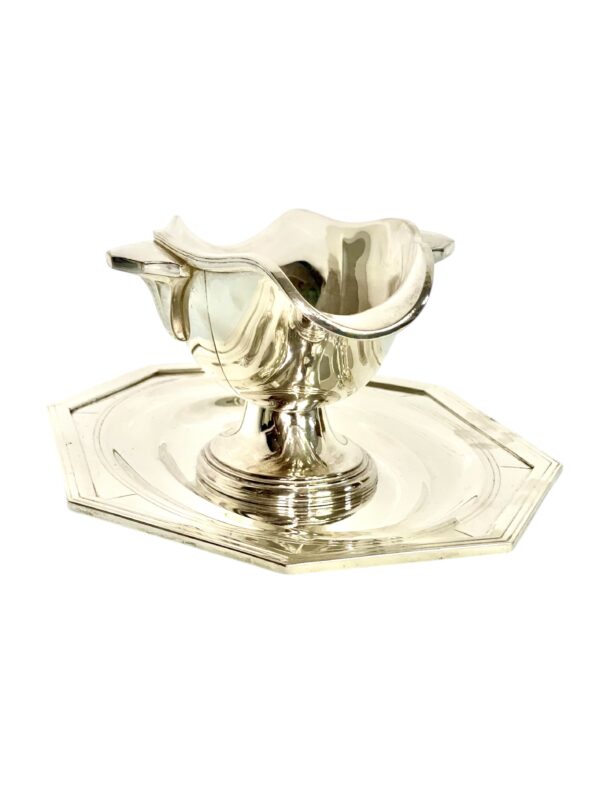 Art Deco Silver Plated Sauce Boat, Circa 1930s