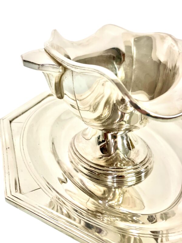 Art Deco Silver Plated Sauce Boat, Circa 1930s