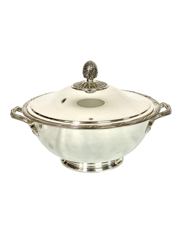 Christofle Silver-Plated Soup Tureen & Tray, Circa 1900