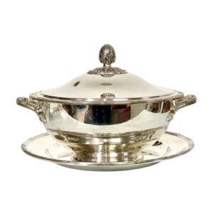 Christofle Silver-Plated Soup Tureen & Tray, Circa 1900