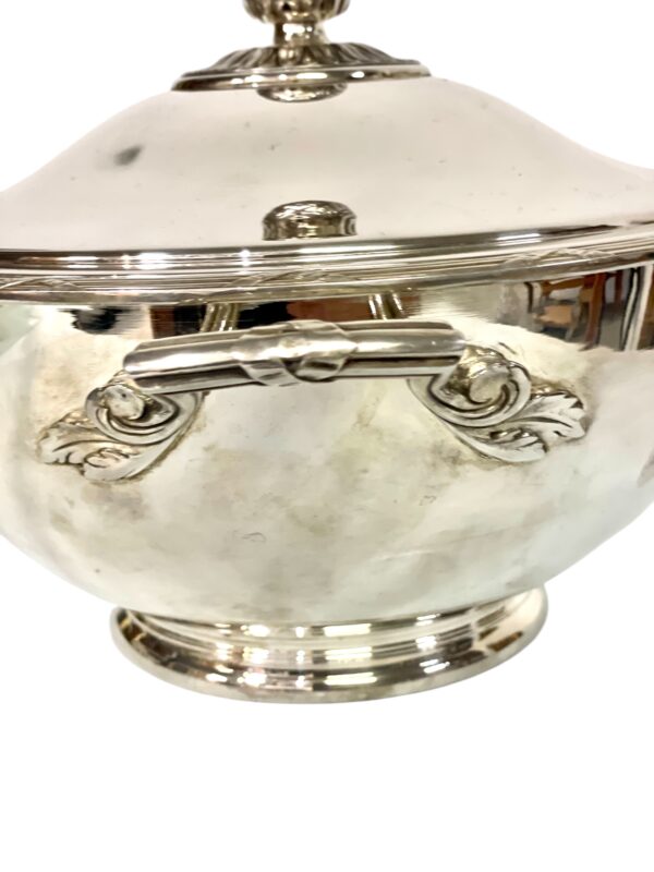 Christofle Silver-Plated Soup Tureen & Tray, Circa 1900 - Image 7