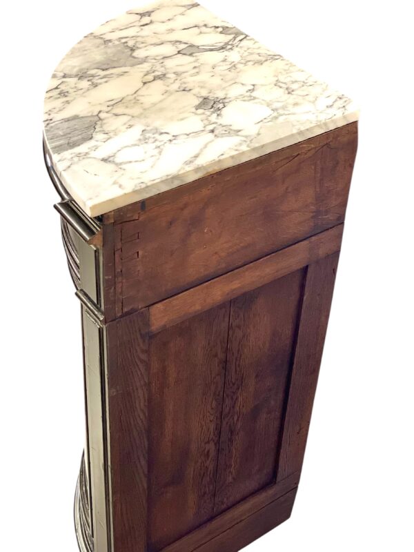 Ebonized Corner Display Cabinet with Marble Top, Napoleon III Period - Image 20