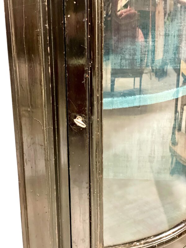 Ebonized Corner Display Cabinet with Marble Top, Napoleon III Period - Image 4
