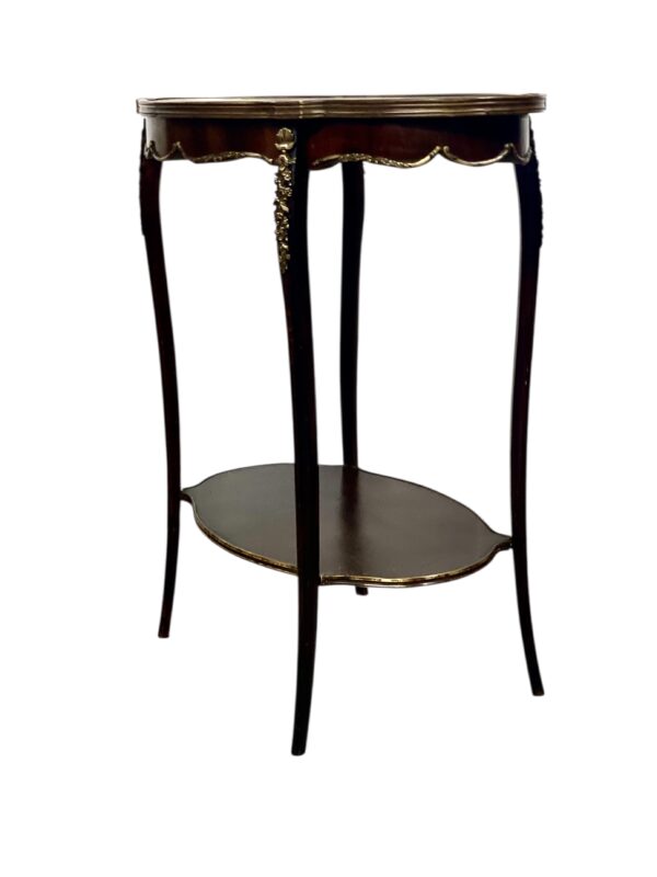French Louis XV Style Center Table with Marble Top and Ormolu Mounts - Image 14