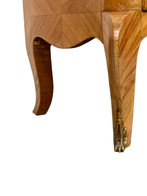 Louis XV Style Marquetry Chiffonnier with Pink Marble Top and Ormolu Mounts - Image 15