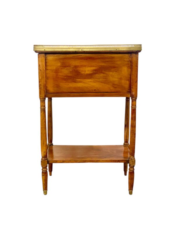 Neoclassical Walnut Nightstand or Side Table, 18th Century