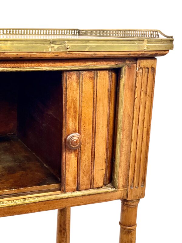 Neoclassical Walnut Nightstand or Side Table, 18th Century