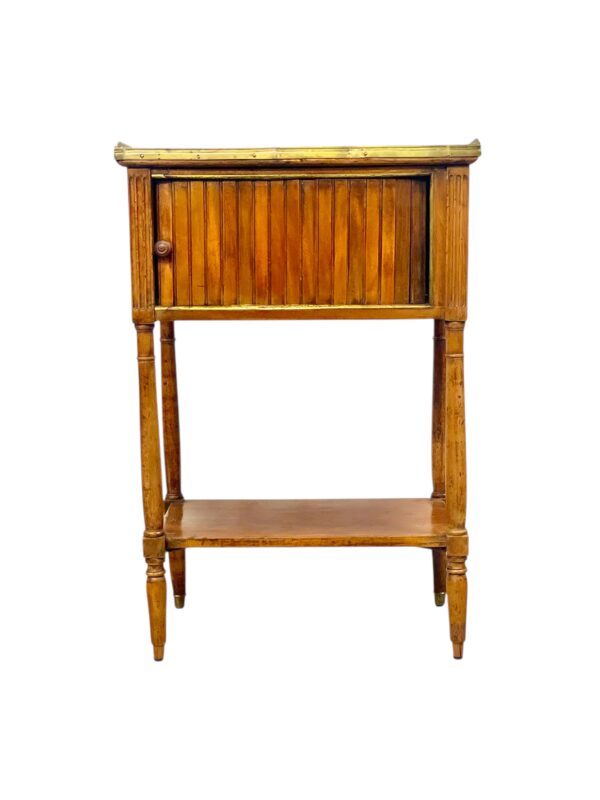 Neoclassical Walnut Nightstand or Side Table, 18th Century