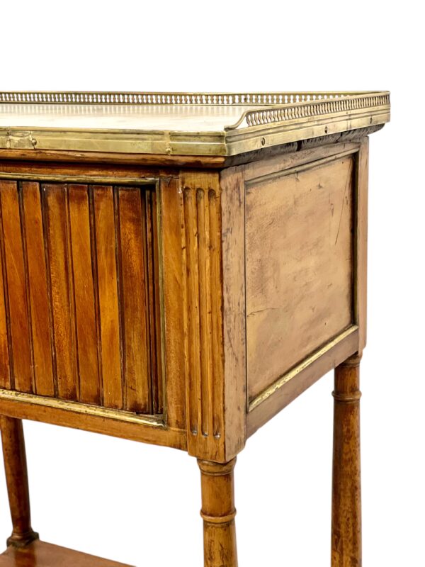 Neoclassical Walnut Nightstand or Side Table, 18th Century