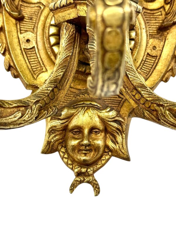 Pair of Heavy 19th Century French Gilt Bronze Wall Coat Hooks