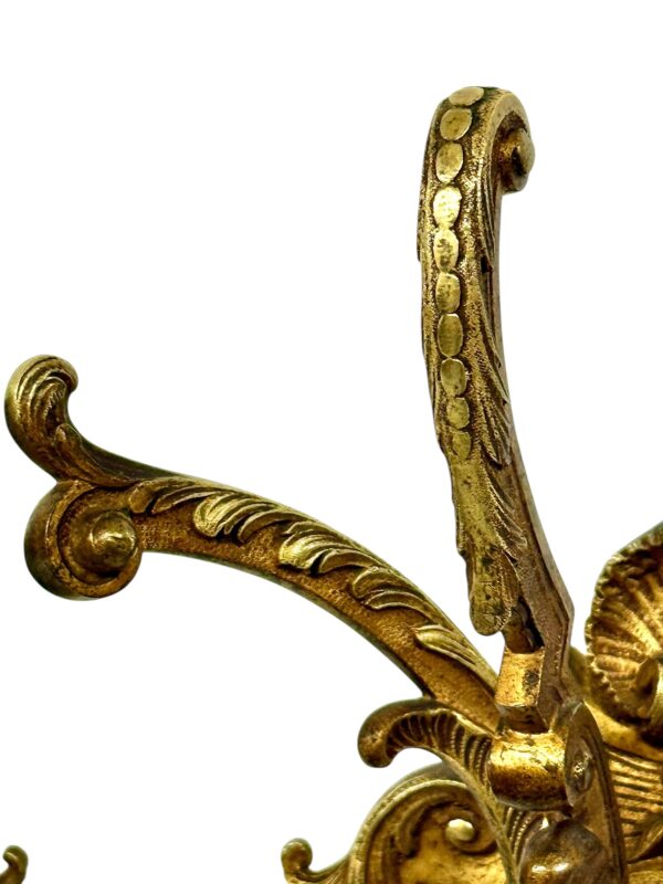 Pair of Heavy 19th Century French Gilt Bronze Wall Coat Hooks - Image 17