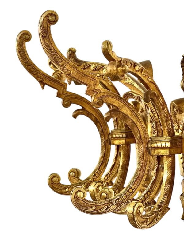 Pair of Heavy 19th Century French Gilt Bronze Wall Coat Hooks