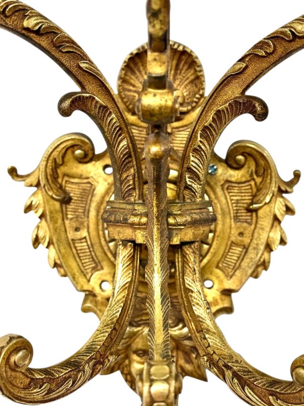 Pair of Heavy 19th Century French Gilt Bronze Wall Coat Hooks