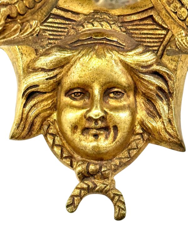 Pair of Heavy 19th Century French Gilt Bronze Wall Coat Hooks - Image 8