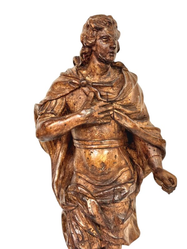 Rare 18th Century Limewood Sculpture of a Royal Figure, Probably Roi Louis XV - Image 2