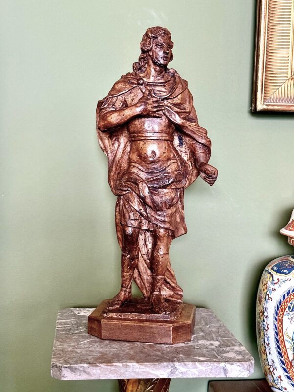 Rare 18th Century Limewood Sculpture of a Royal Figure, Probably Roi Louis XV - Image 26