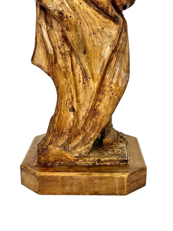 Rare 18th Century Limewood Sculpture of a Royal Figure, Probably Roi Louis XV