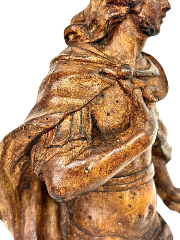 Rare 18th Century Limewood Sculpture of a Royal Figure, Probably Roi Louis XV