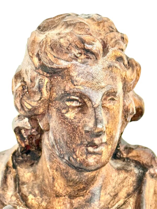 Rare 18th Century Limewood Sculpture of a Royal Figure, Probably Roi Louis XV - Image 17