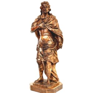 Rare 18th Century Limewood Sculpture of a Royal Figure, Probably Roi Louis XV