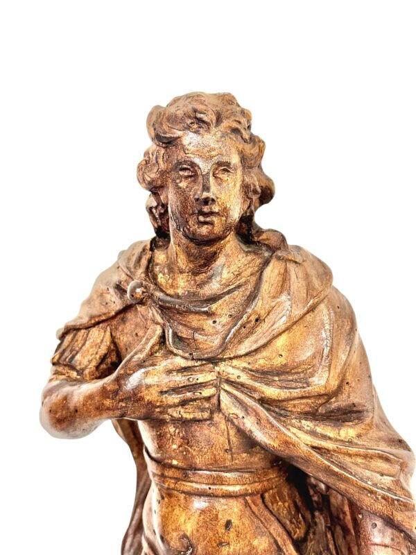 Rare 18th Century Limewood Sculpture of a Royal Figure, Probably Roi Louis XV - Image 5