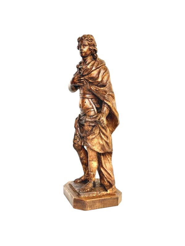 Rare 18th Century Limewood Sculpture of a Royal Figure, Probably Roi Louis XV