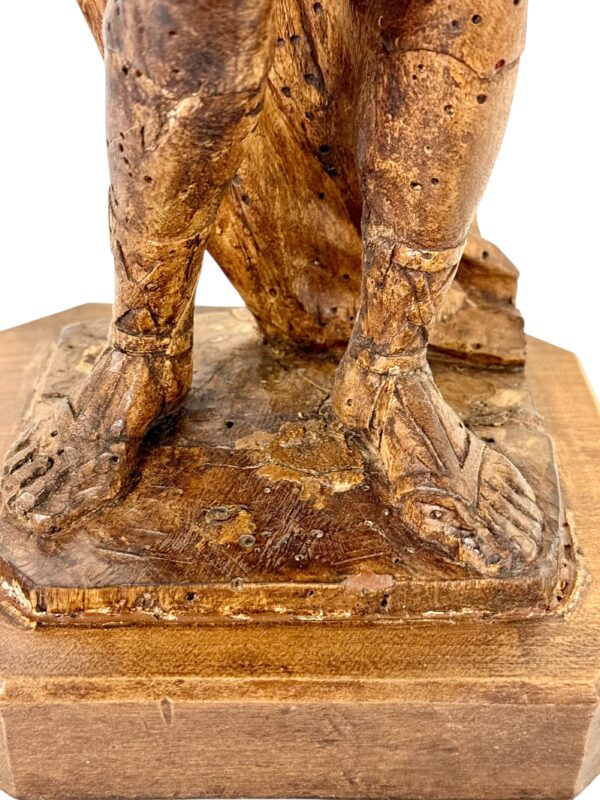 Rare 18th Century Limewood Sculpture of a Royal Figure, Probably Roi Louis XV