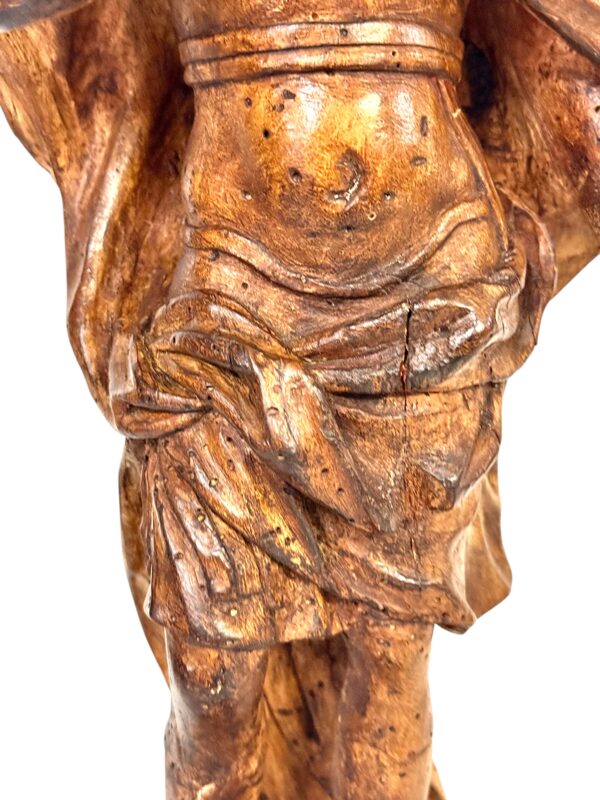 Rare 18th Century Limewood Sculpture of a Royal Figure, Probably Roi Louis XV - Image 9