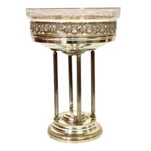 Silver Plated & Cut Crystal Centerpiece, Circa 1880