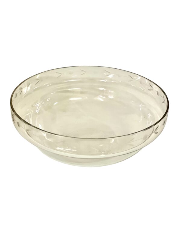 Silver-Plated & Etched Crystal Footed Centerpiece Bowl, circa 1880 - Image 16
