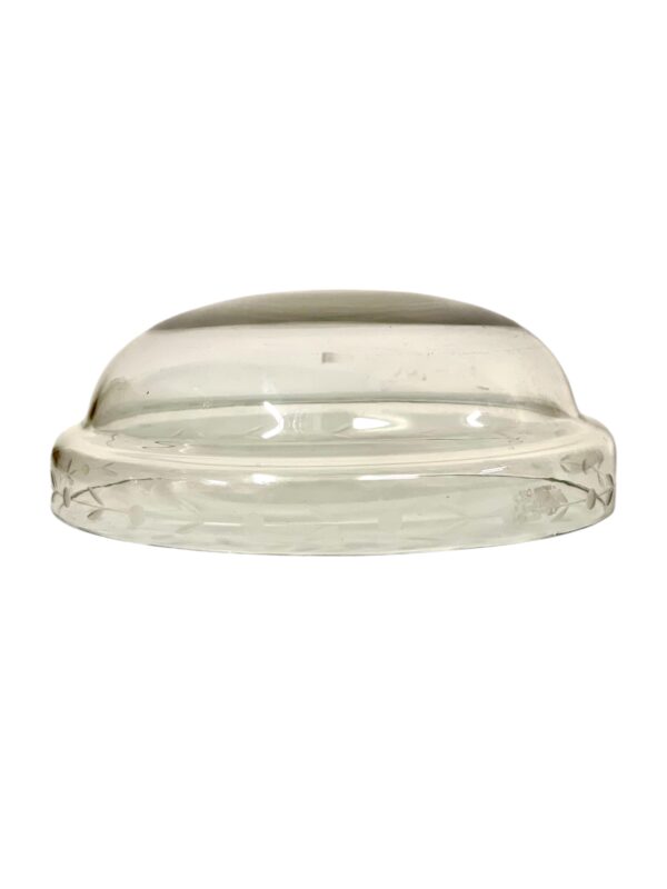 Silver-Plated & Etched Crystal Footed Centerpiece Bowl, circa 1880