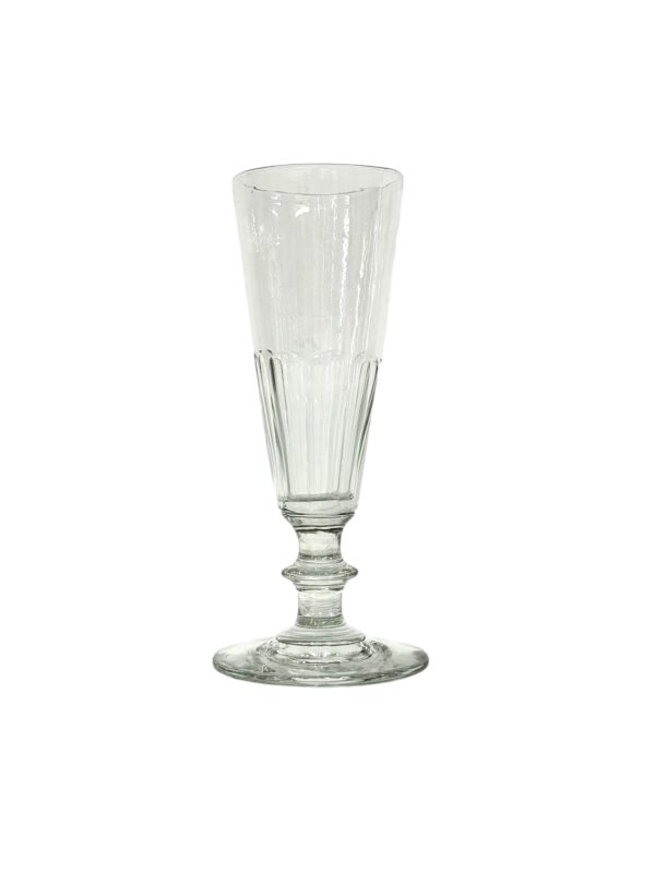 6 Champagne Crystal Glasses, Attributed to Baccarat, circa 1850