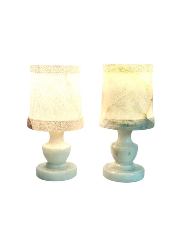 Pair of French Alabaster Table Lamps, Circa 1890 - Image 11