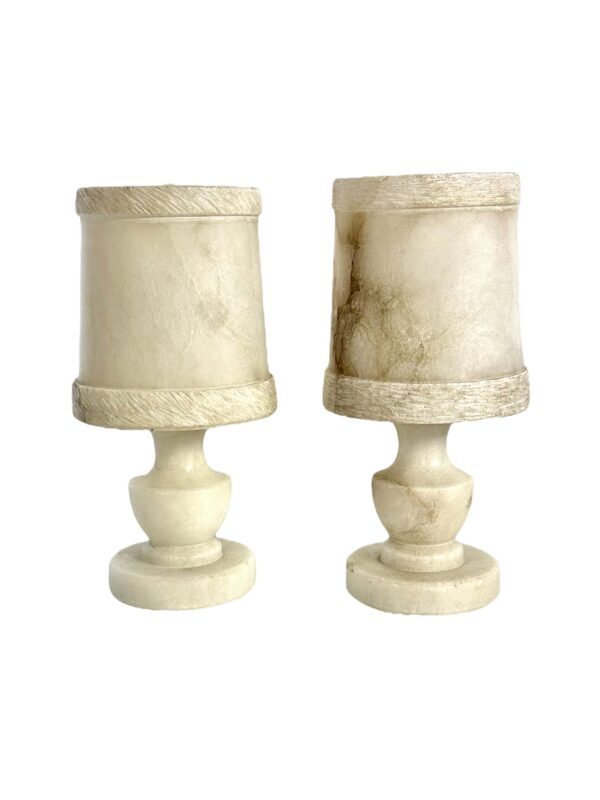 Pair of French Alabaster Table Lamps, Circa 1890 - Image 13