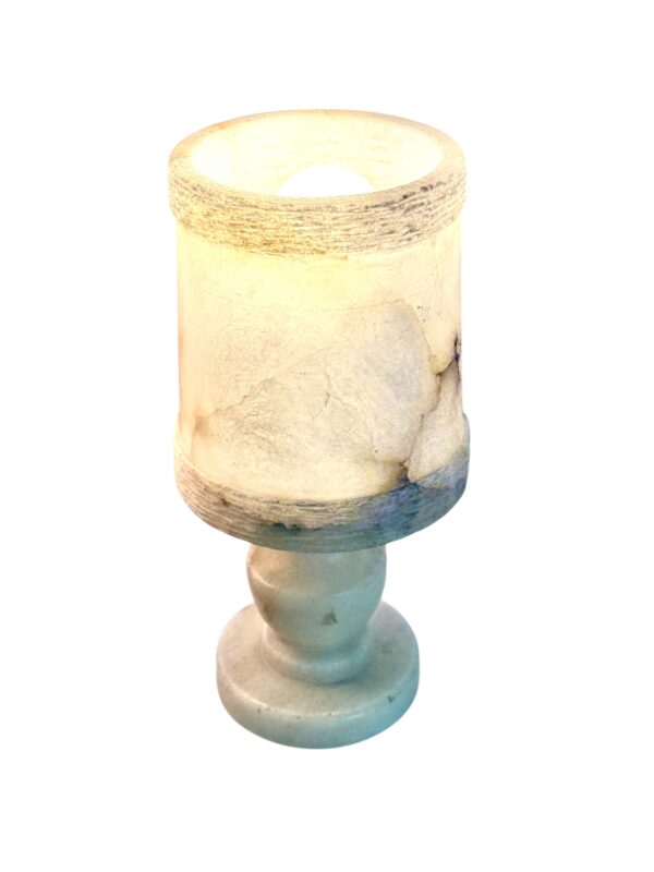 Pair of French Alabaster Table Lamps, Circa 1890
