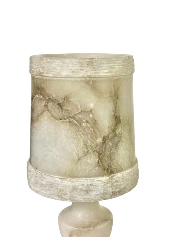 Pair of French Alabaster Table Lamps, Circa 1890