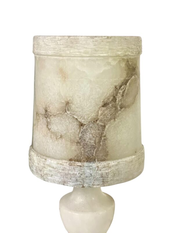 Pair of French Alabaster Table Lamps, Circa 1890
